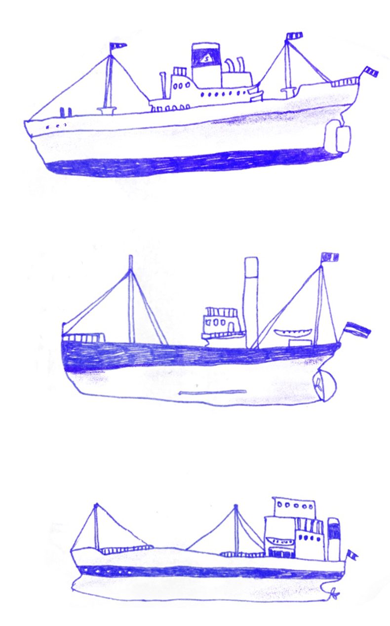 Hamburg liest die Elbe 2025 Illustration von Nina Hultsch