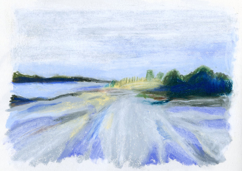 Hamburg liest die Elbe 2025 Illustration von Carlotta Potthoff