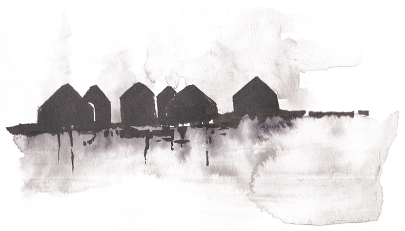 Hamburg liest die Elbe 2025 Illustration von Carlotta Kiefhaber